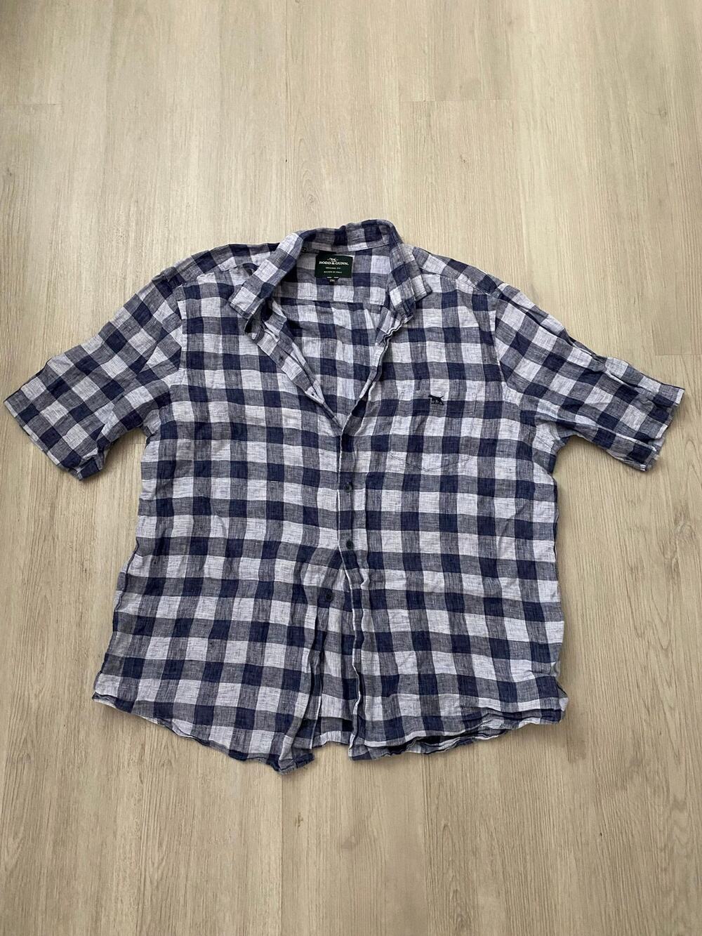Rodd & Gunn Checkered Short Sleeve Button Up Shirt XXL